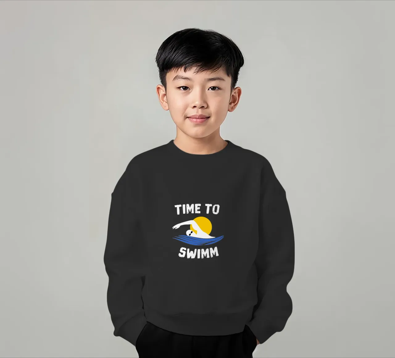 Time to swimm felpa bambino da happieeagle