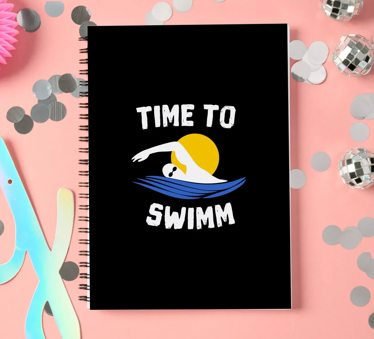 Time to swimm spiral notebook by happieeagle