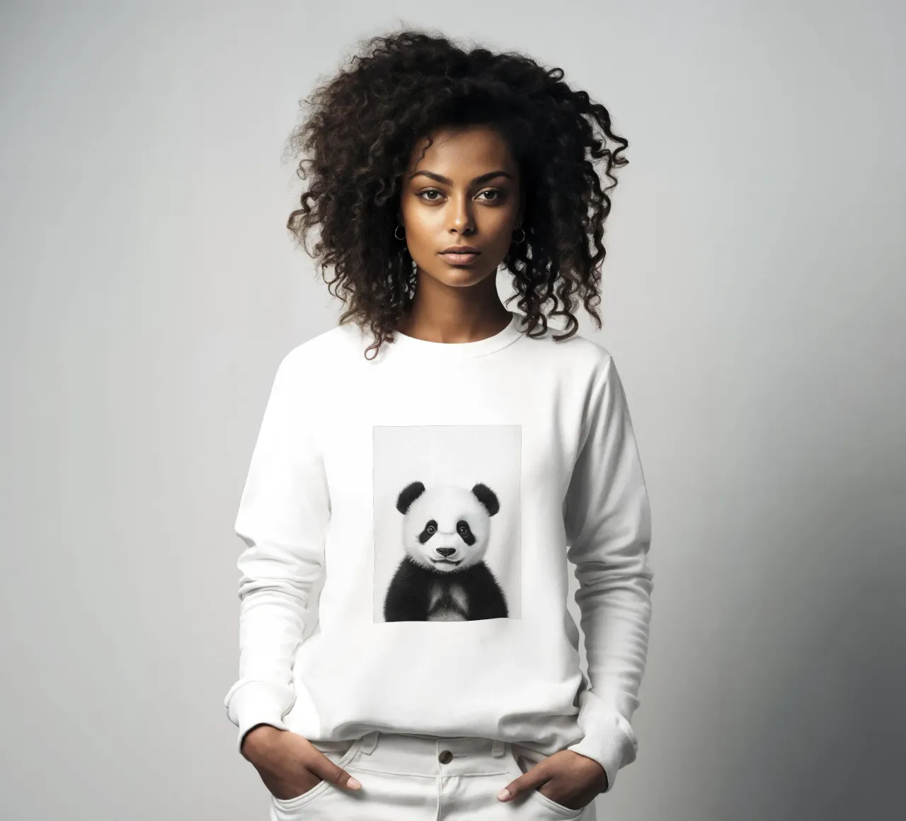 Jiao simpatico cucciolo di panda felpa da Carinaprint