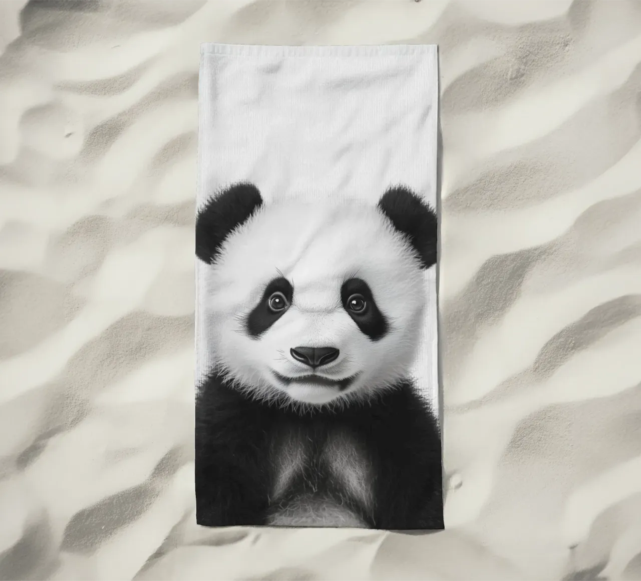 Jiao simpatico cucciolo di panda telo mare da Carinaprint