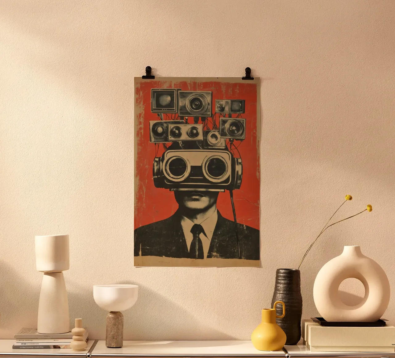 Social-mediaism #2 poster con telaio in alluminio da Art Unleashed