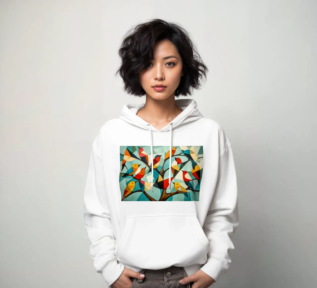 Birdie felpa con cappuccio da Art Unleashed