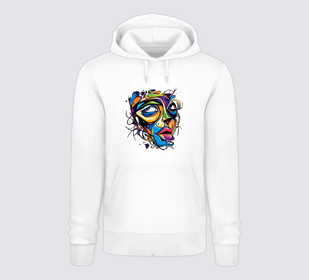 Face #1 felpa con cappuccio da Art Unleashed