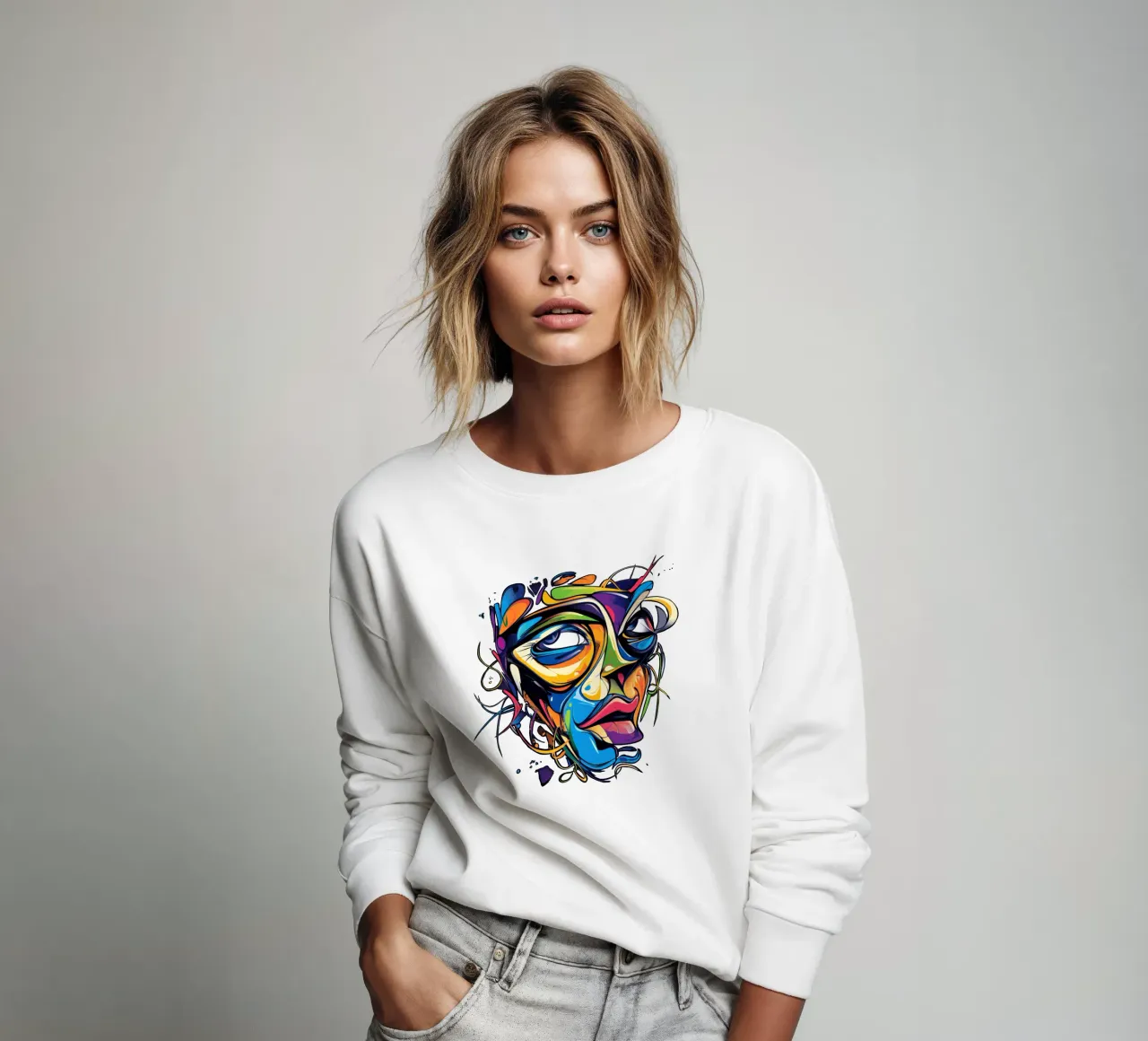 Face #1 felpa da Art Unleashed