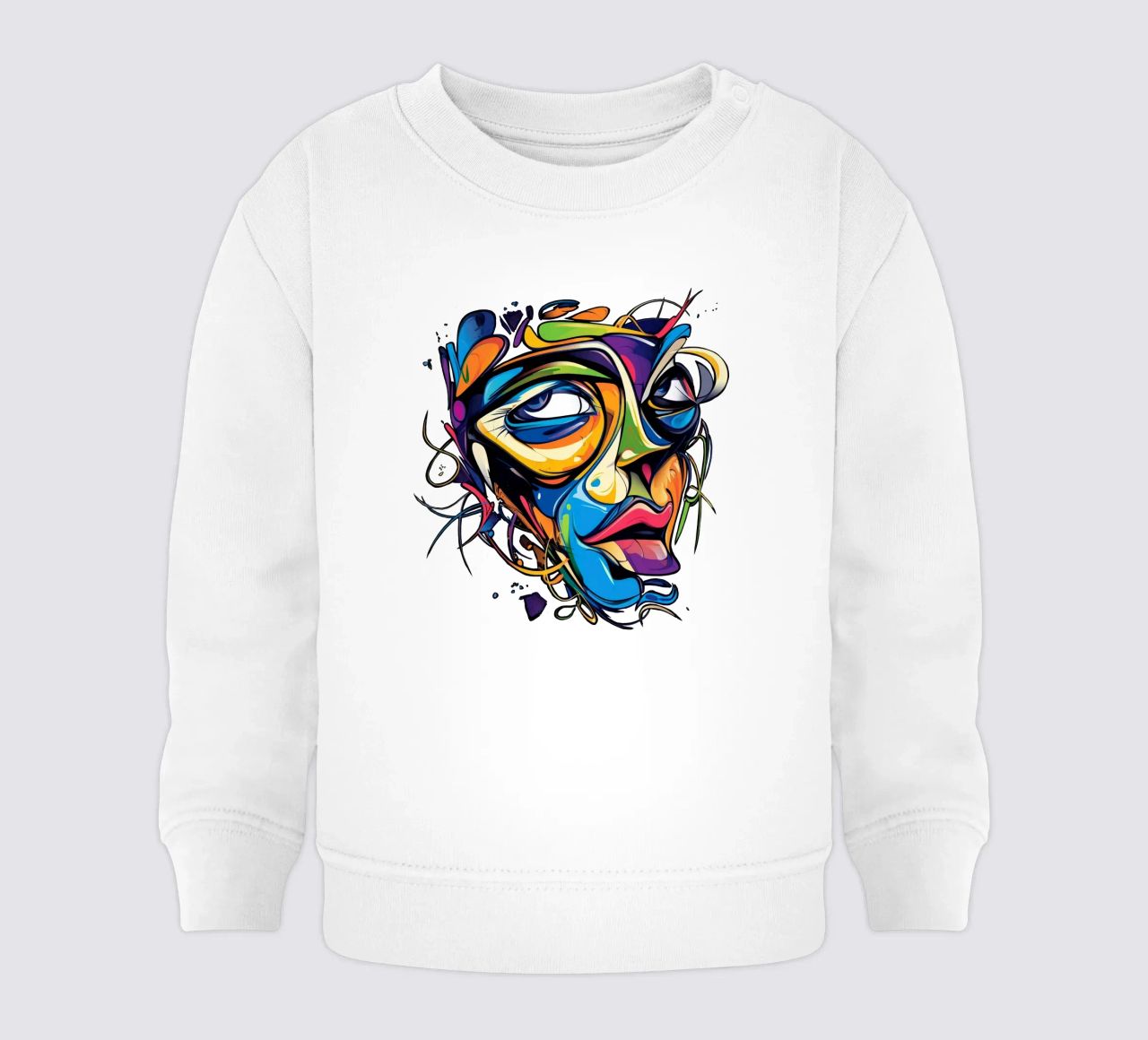 Face #1 felpa neonato da Art Unleashed