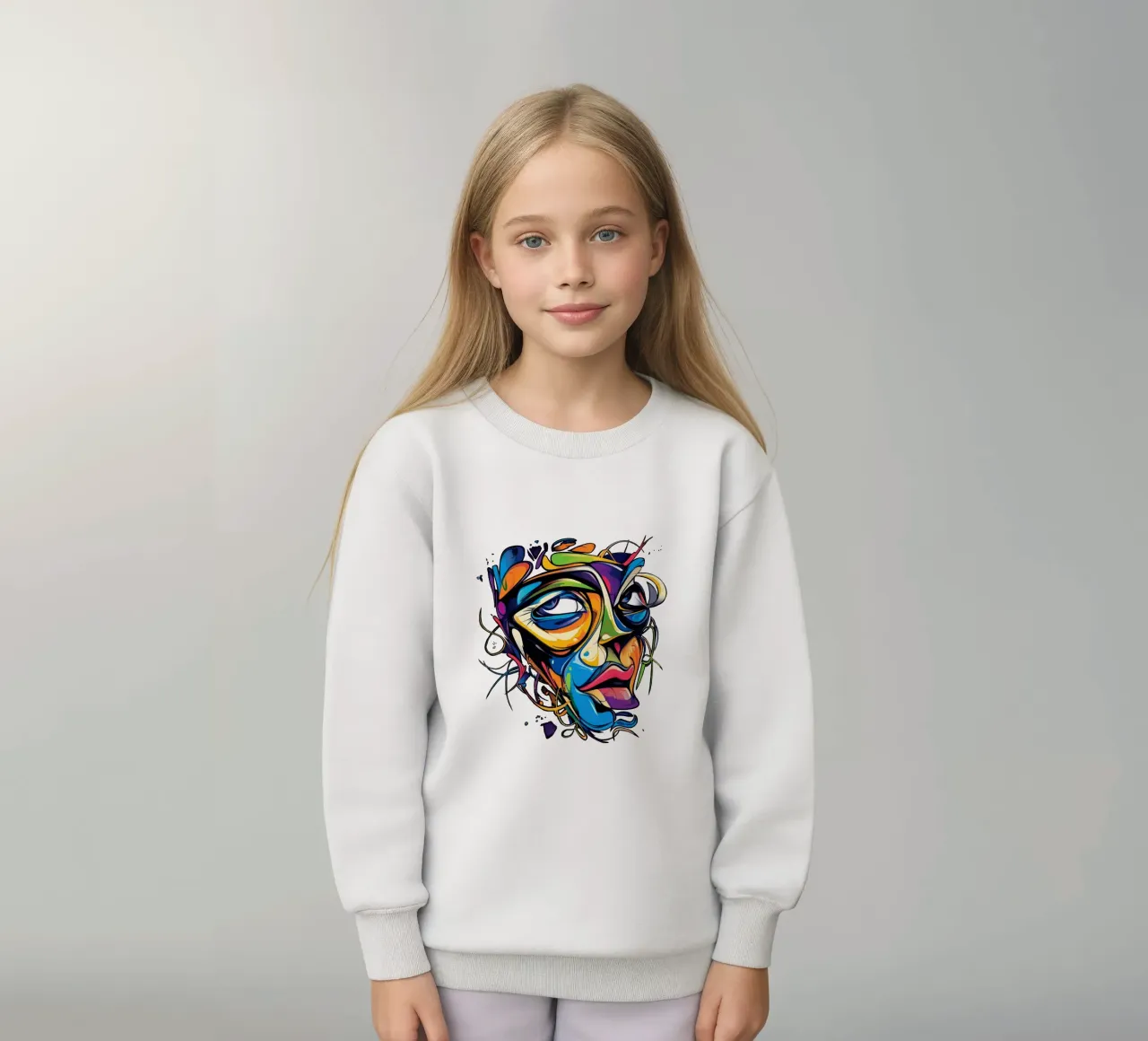 Face #1 felpa bambino da Art Unleashed