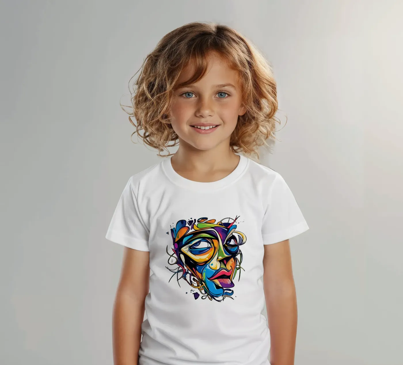 Face #1 t-shirt bambini da Art Unleashed