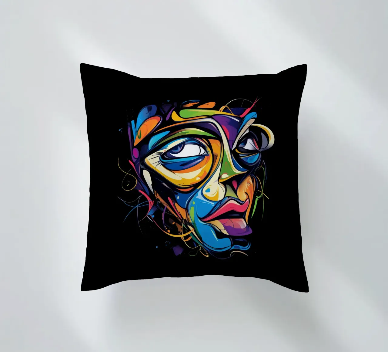 Face #1 cuscino da Art Unleashed