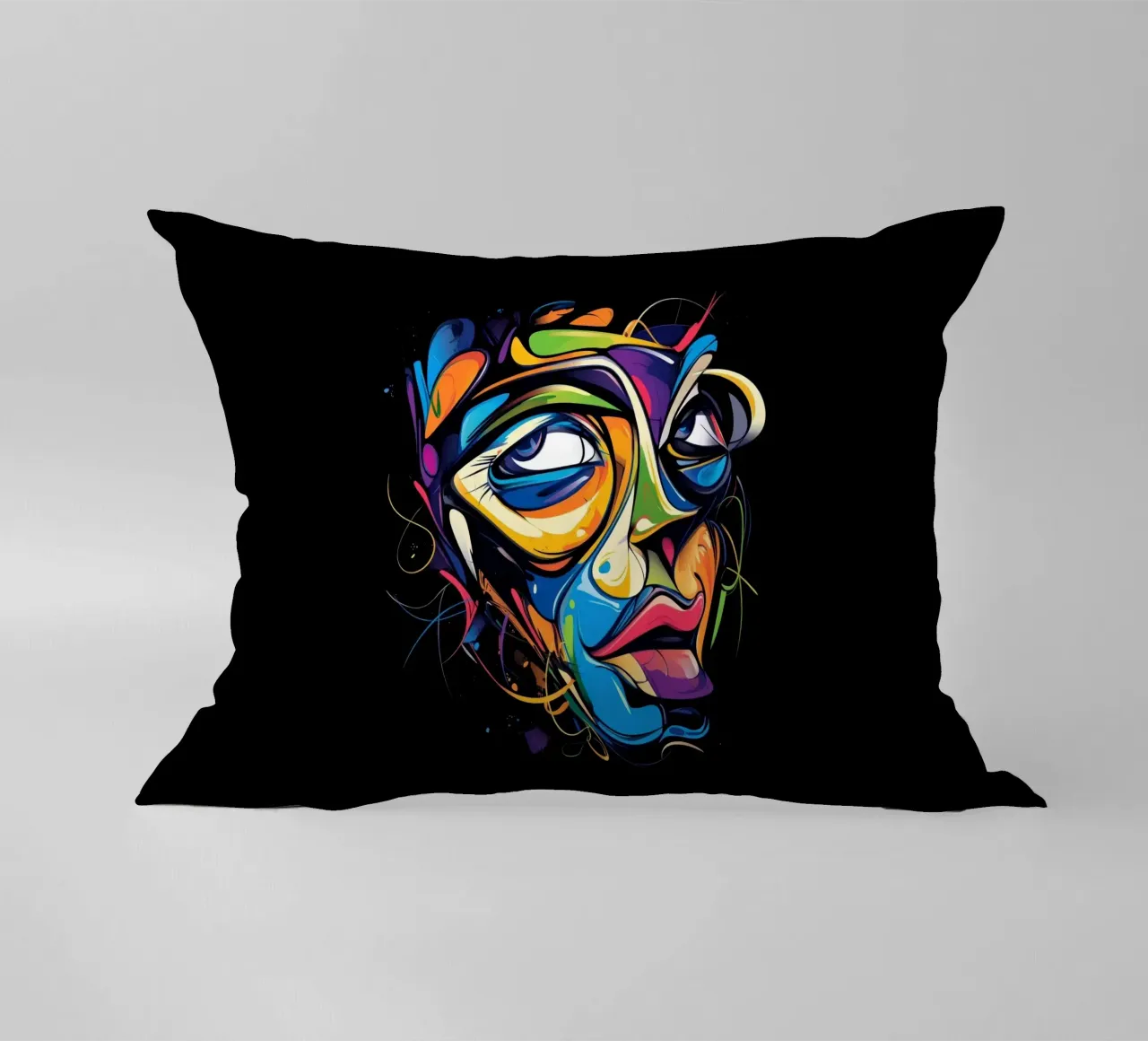 Face #1 cuscino da Art Unleashed