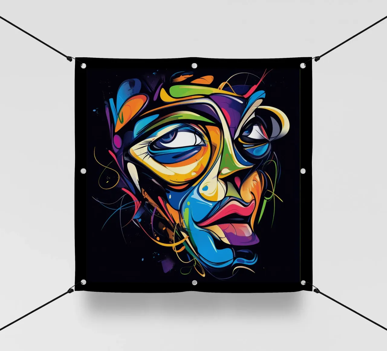 Face #1 lonas publicitarias de Art Unleashed