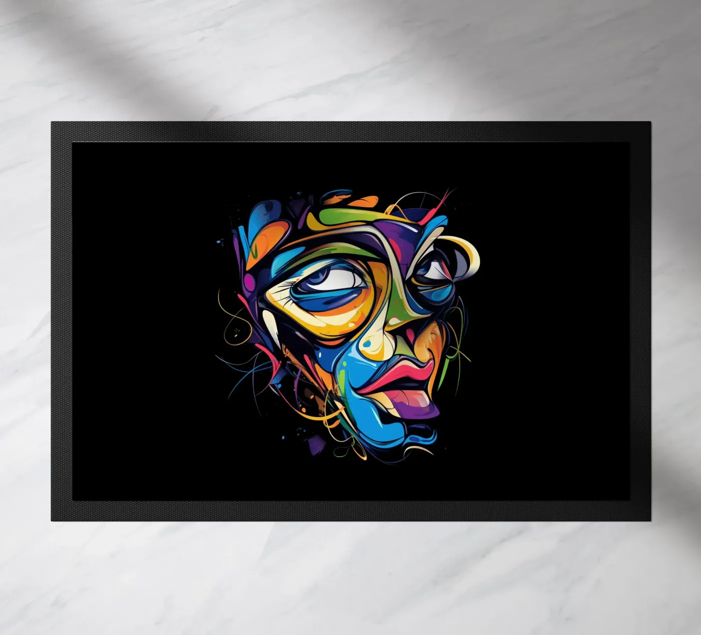 Face #1 doormat by Art Unleashed