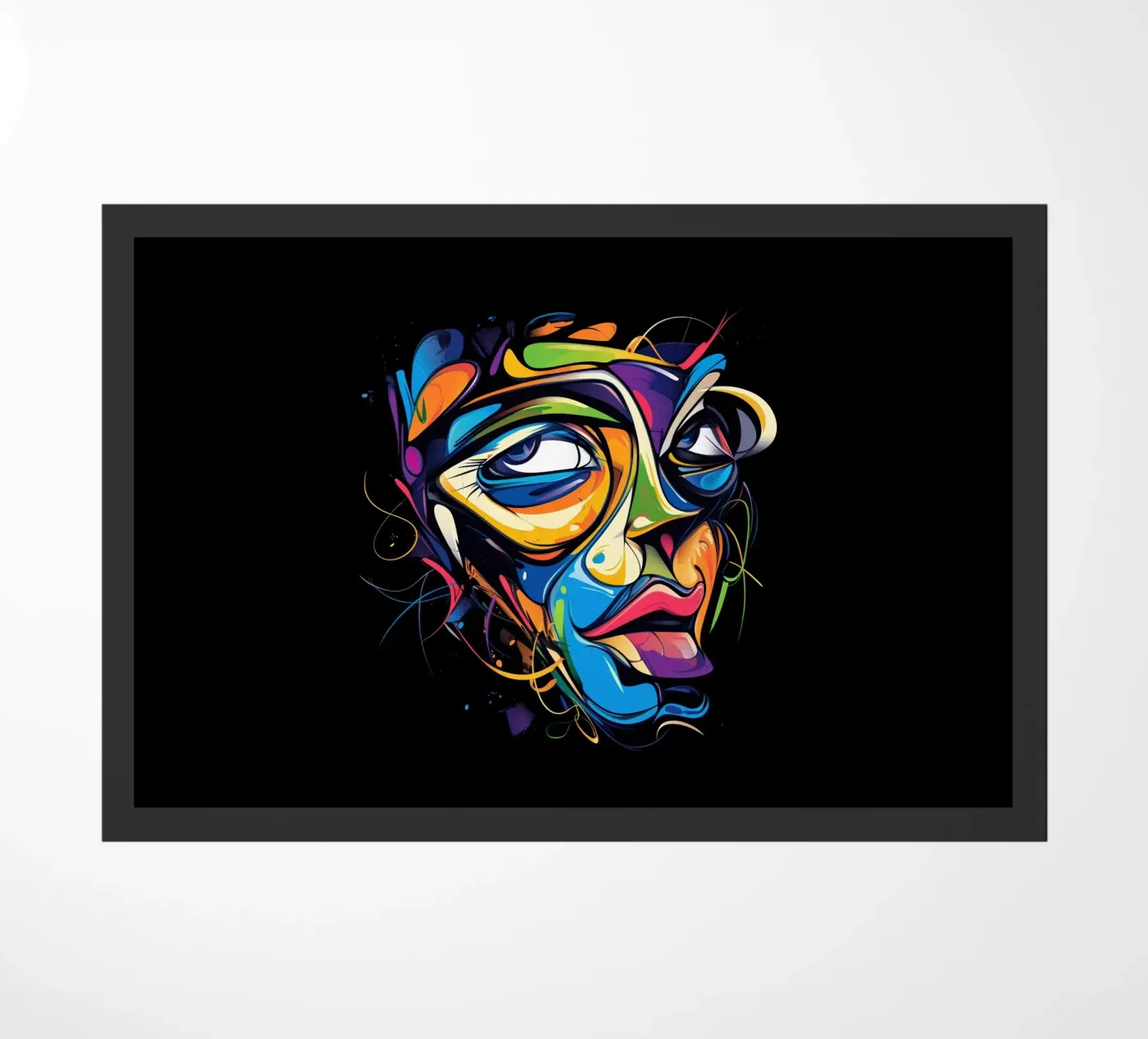 Face #1 doormat by Art Unleashed