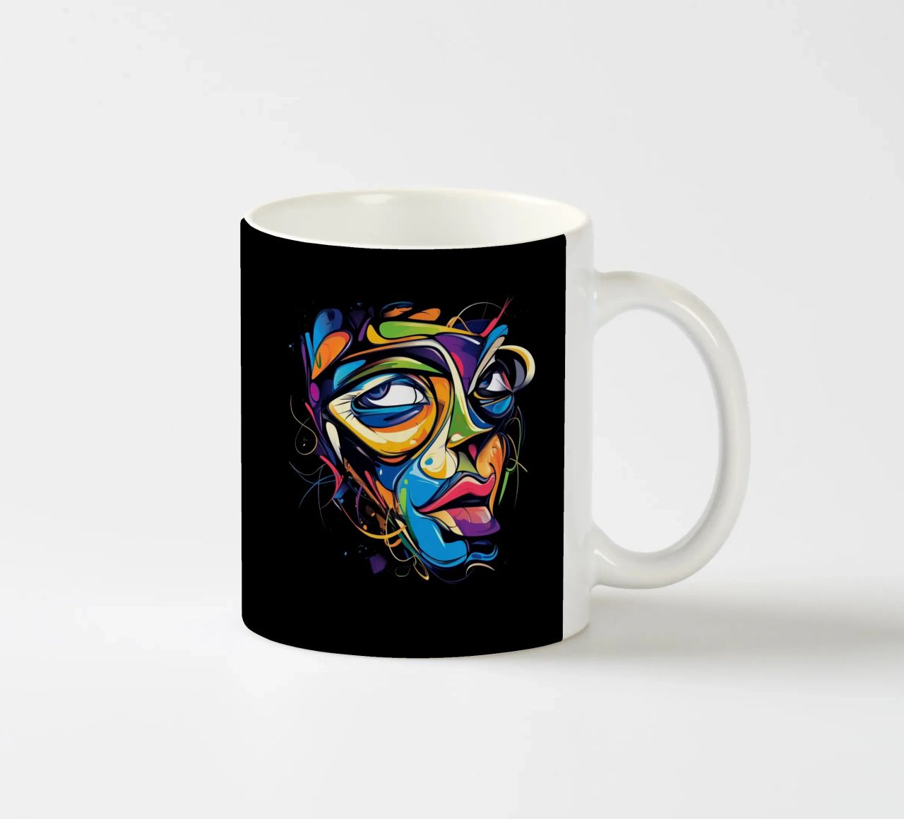 Face #1 tazza in ceramica da Art Unleashed