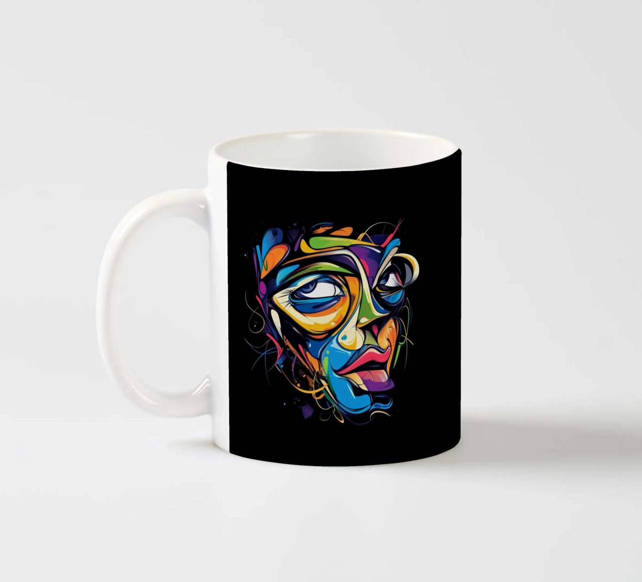 Face #1 tazza in ceramica da Art Unleashed