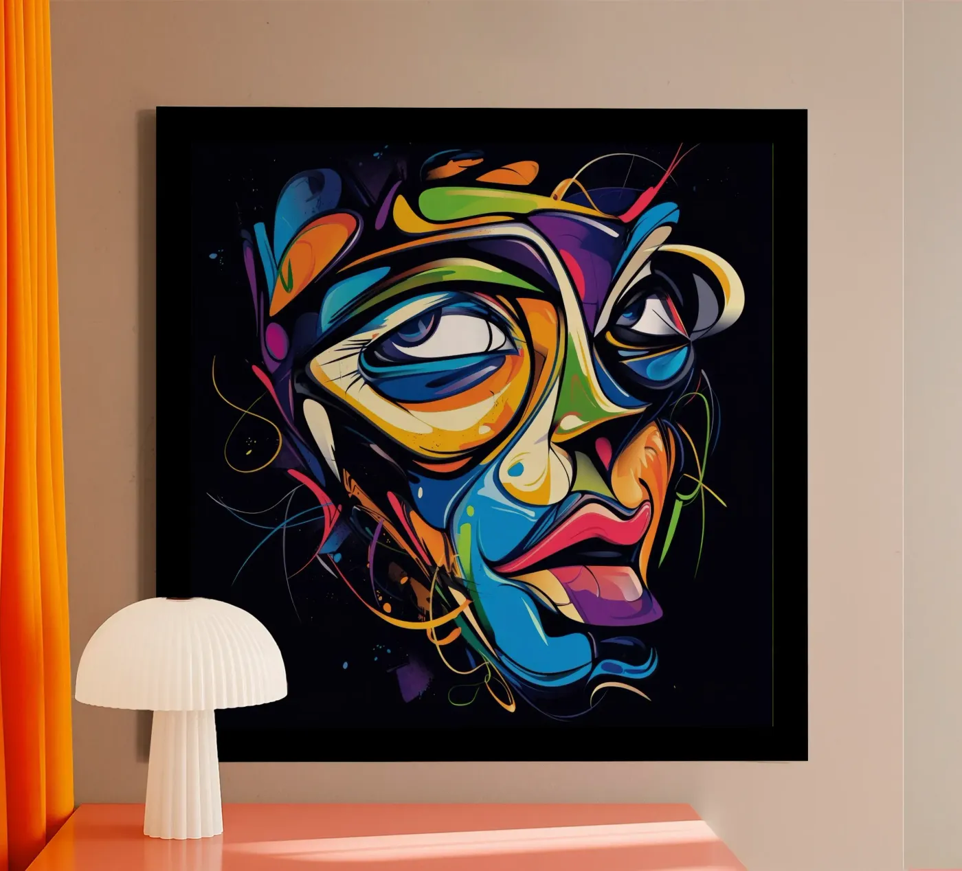 Face #1 tela da Art Unleashed