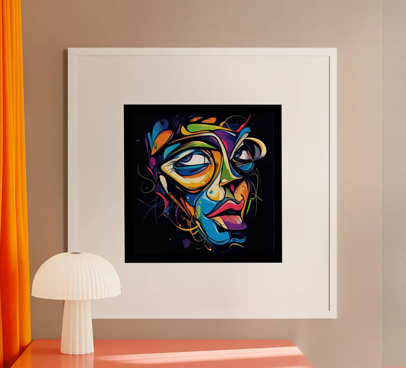Face #1 poster by Art Unleashed