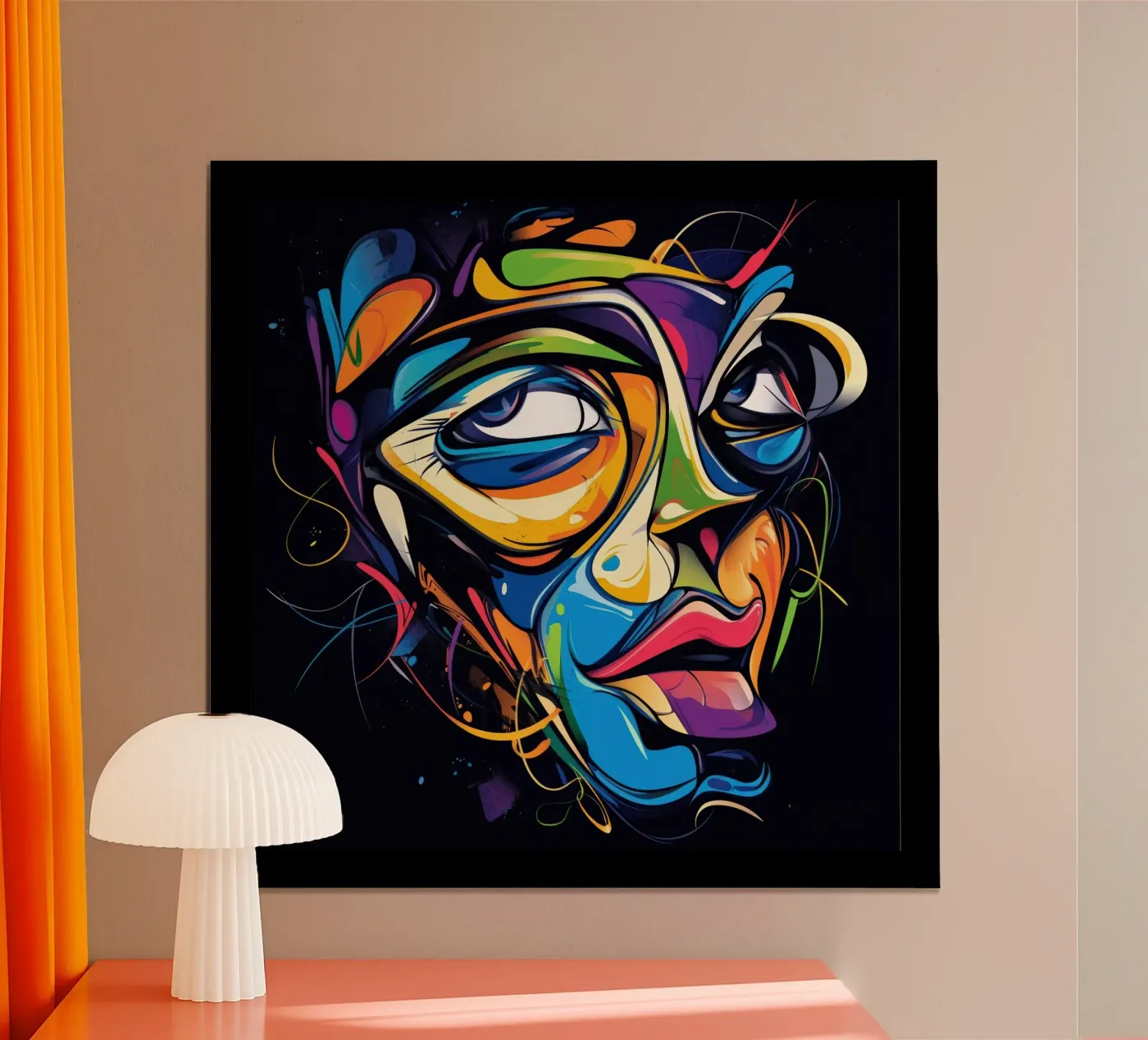 Face #1 poster by Art Unleashed