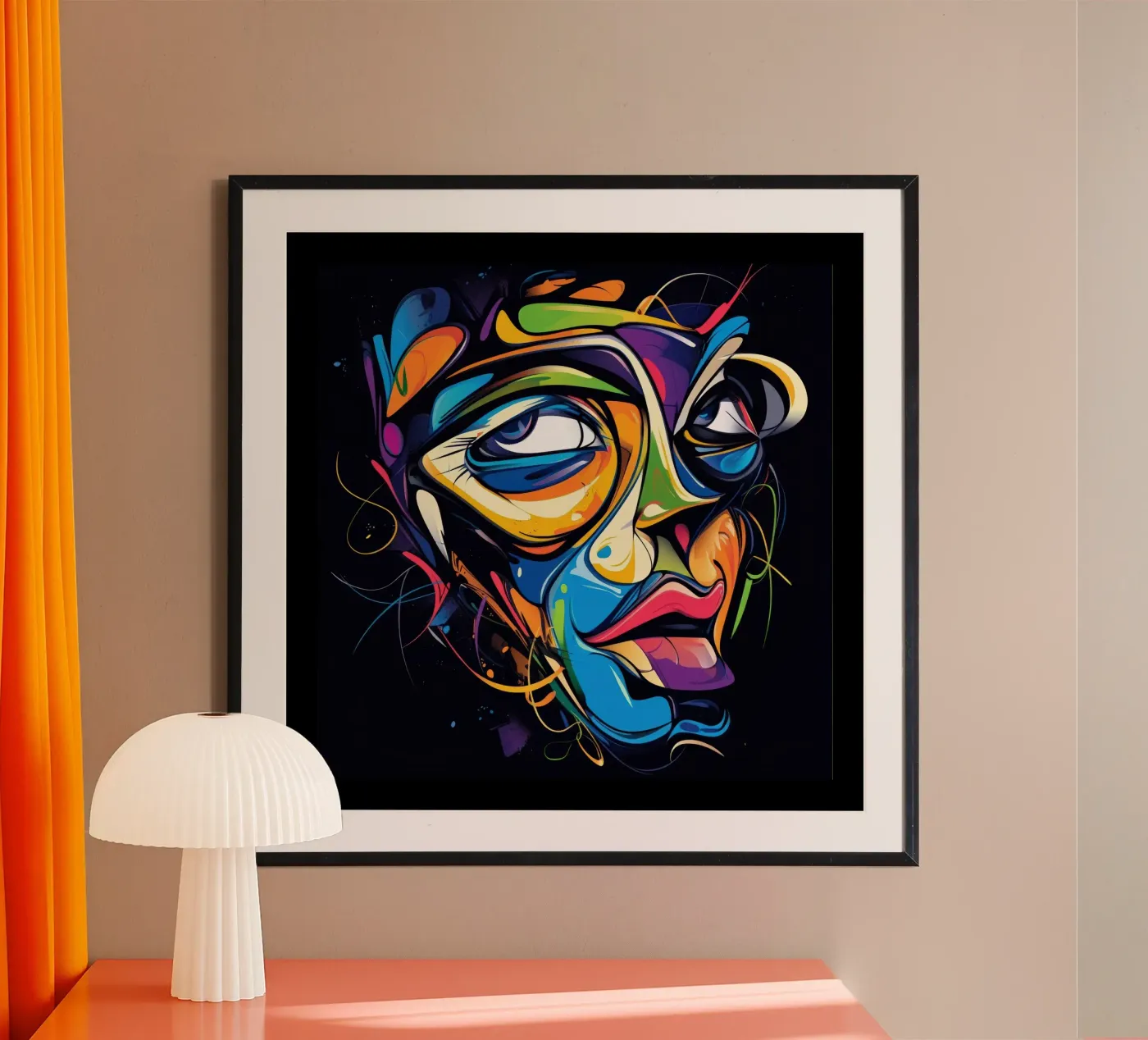 Face #1 poster by Art Unleashed