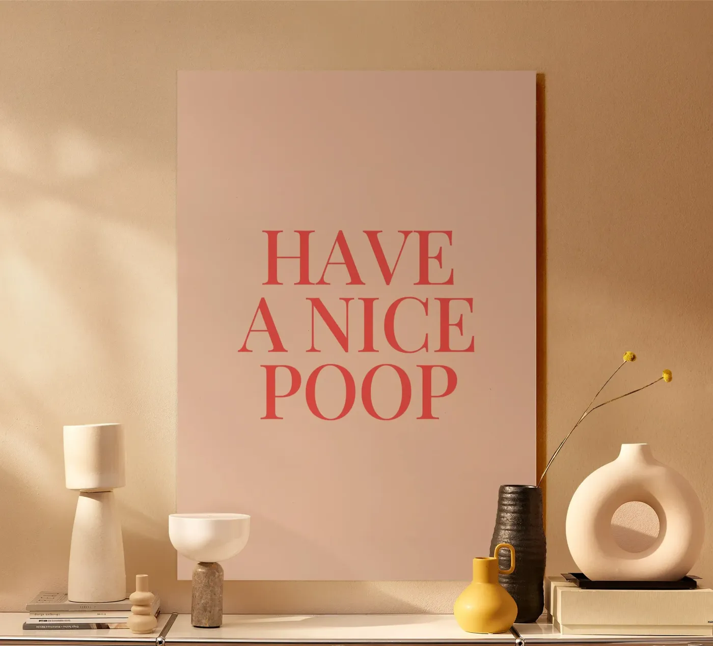 Buona cacca plexiglass da Paigaam Studio