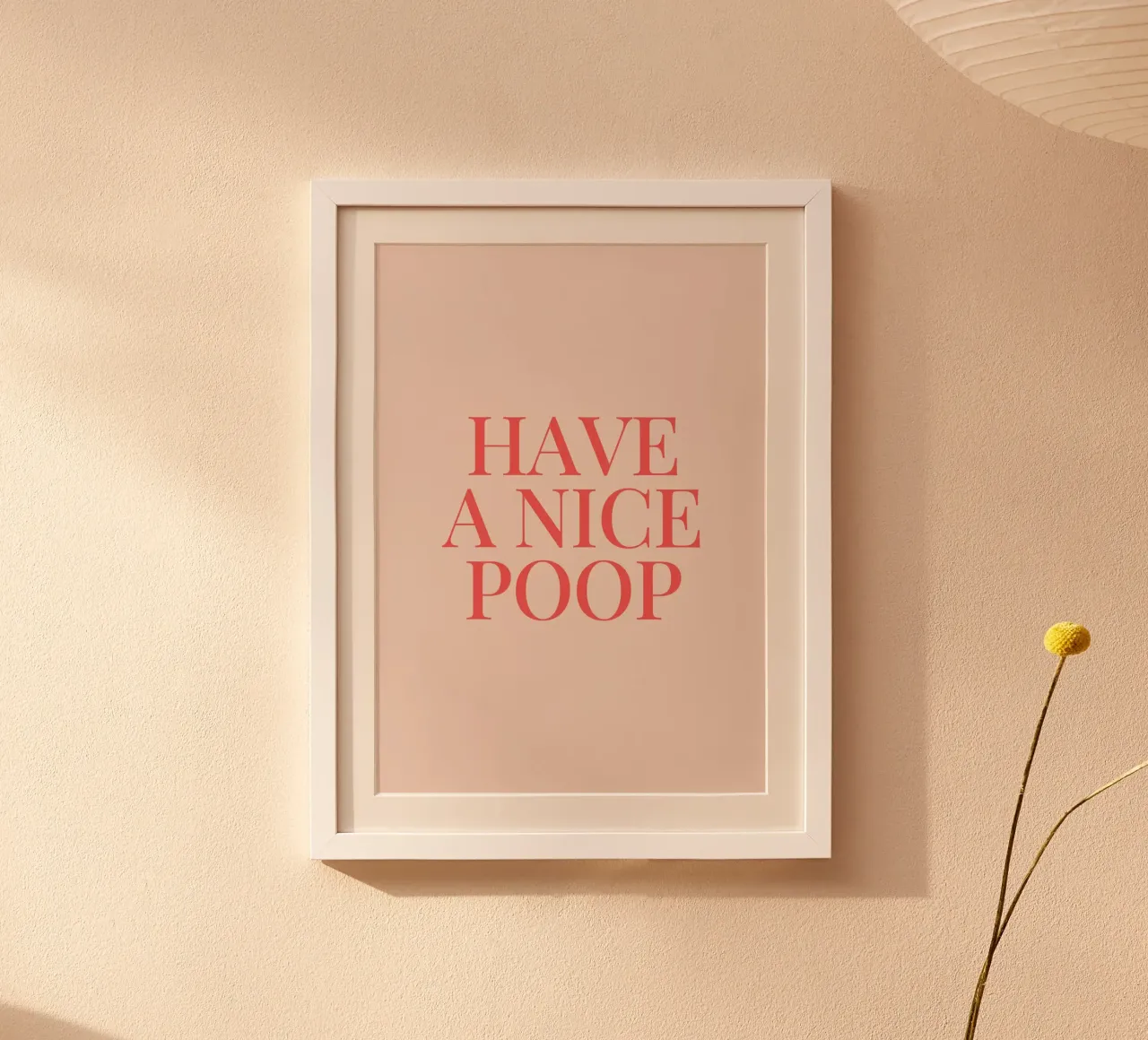 Bon caca poster avec cadre en plastique de Paigaam Studio