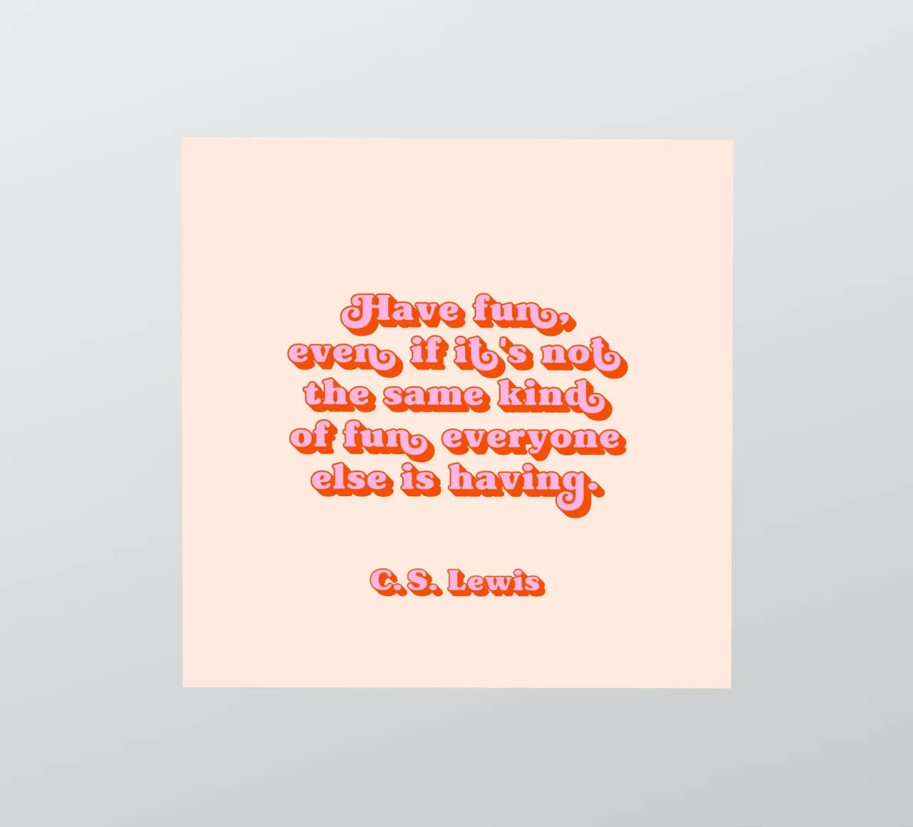 Viel Spaß bei der Quote Sticker von Paigaam Studio