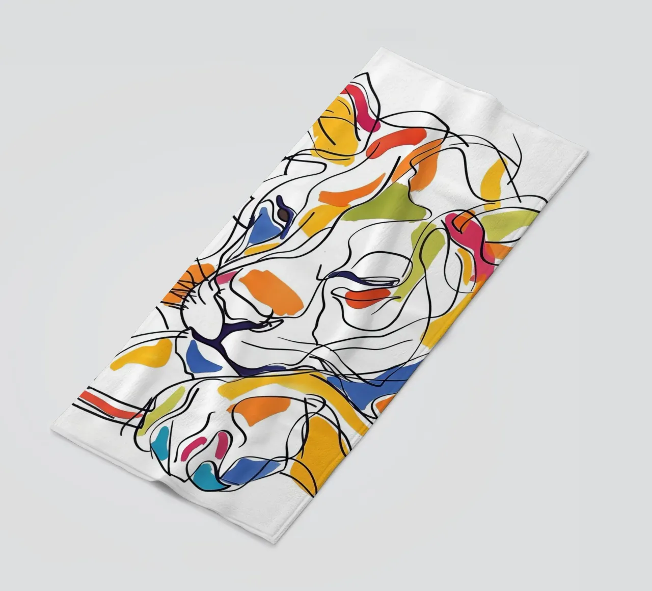 ANIMAUX MAJESTUEUX DESSIN AU TRAITS telo mare da Art Digital Visuel