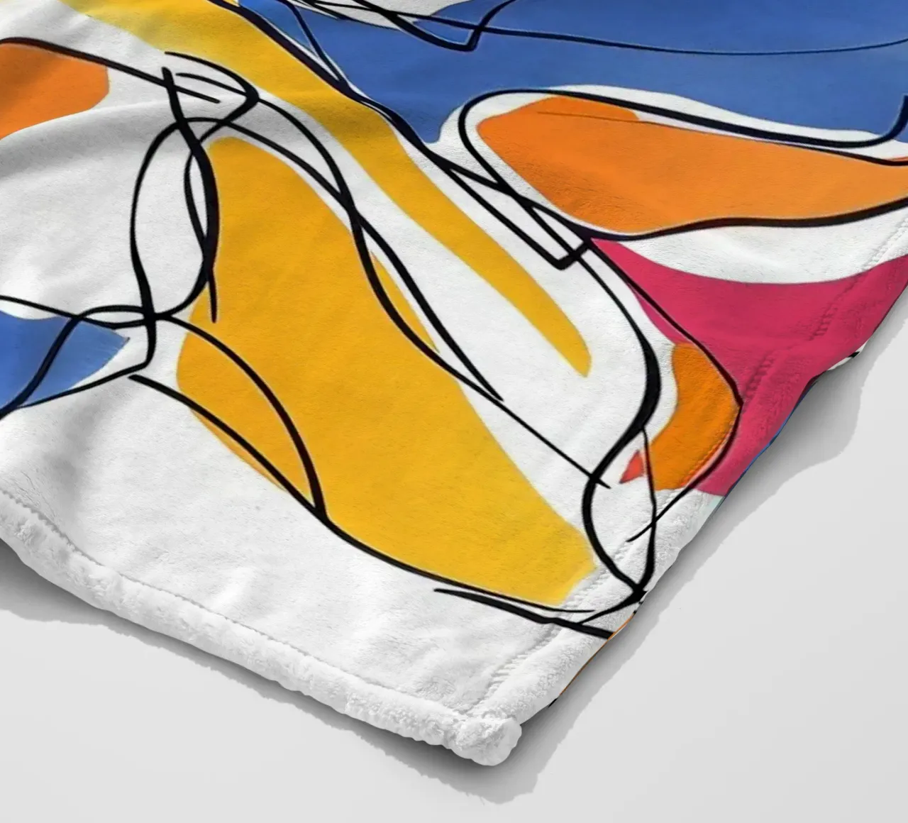 ANIMAUX MAJESTUEUX DESSIN AU TRAITS coperta in pile da Art Digital Visuel