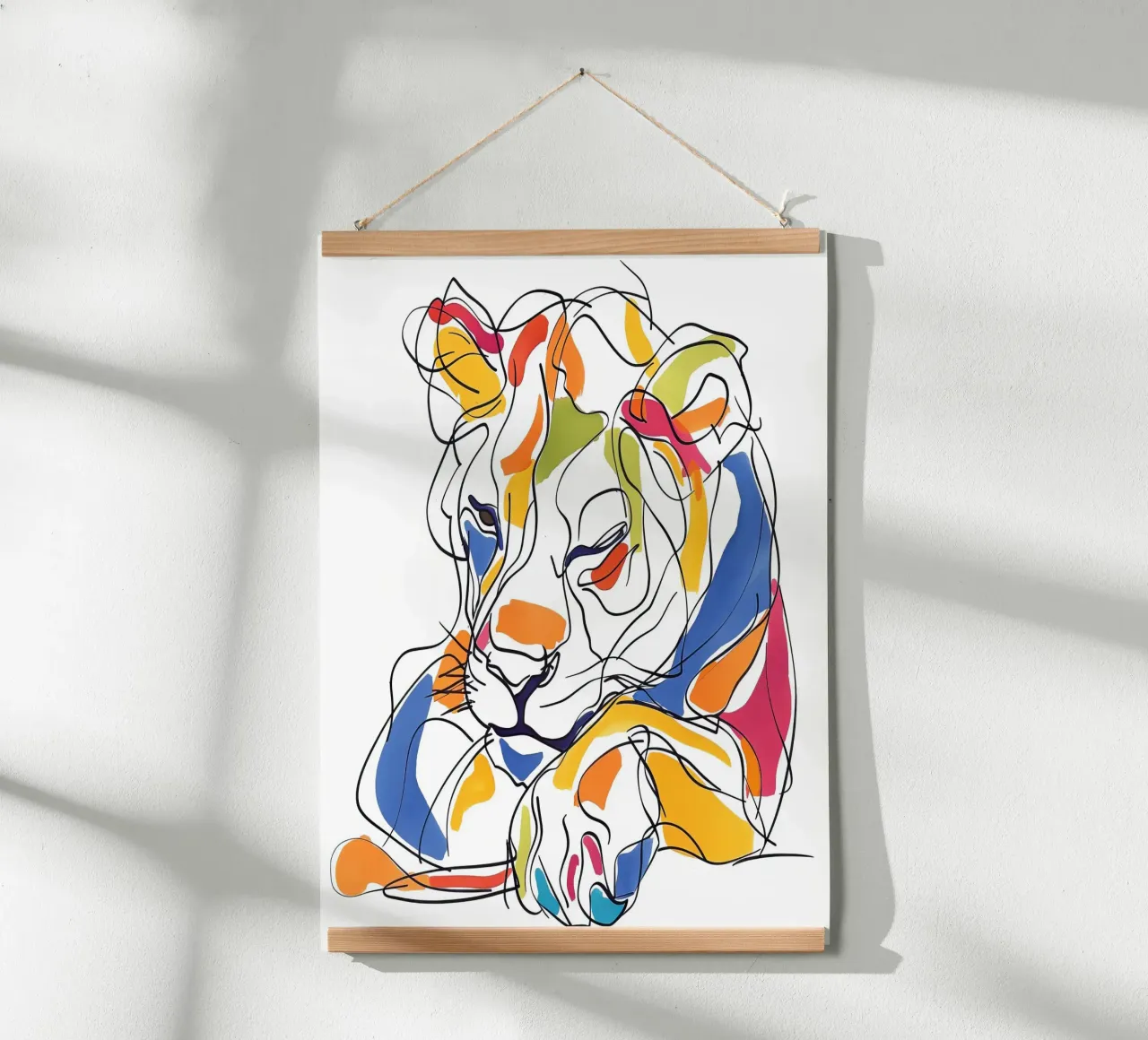 ANIMAUX MAJESTUEUX DESSIN AU TRAITS carta hahnemühle da Art Digital Visuel