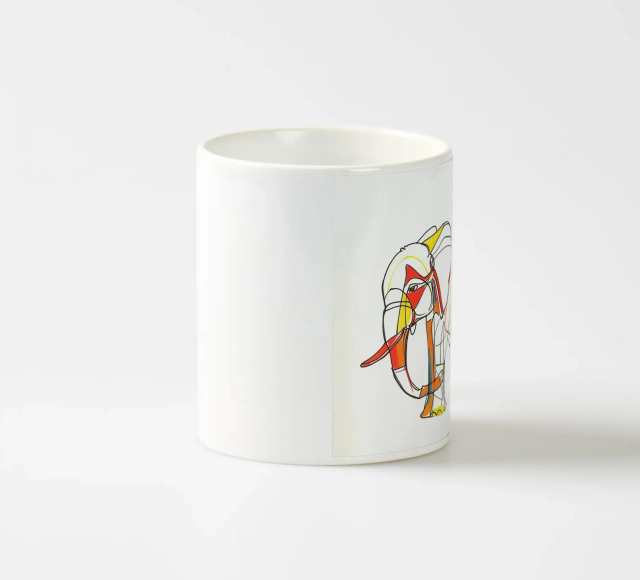 ANIMAUX MAJESTUEUX DESSIN AU TRAITS tazza in ceramica da Art Digital Visuel