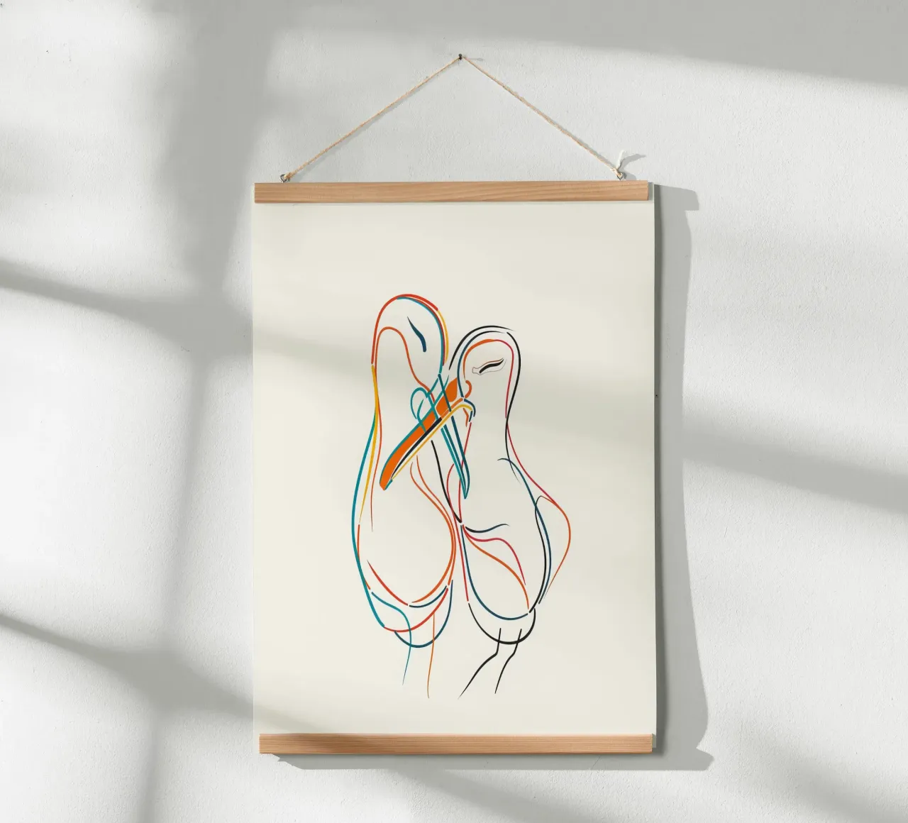 ANIMAUX MAJESTUEUX DESSIN AU TRAITS poster da Art Digital Visuel