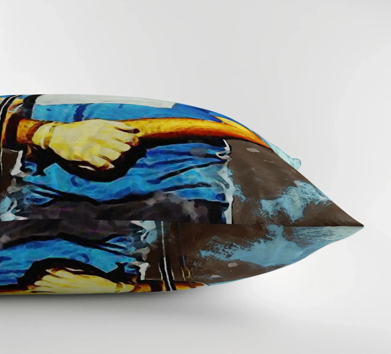 Smudge of Portrait Eddie Vedder decorative cushion by Gunawan Rb