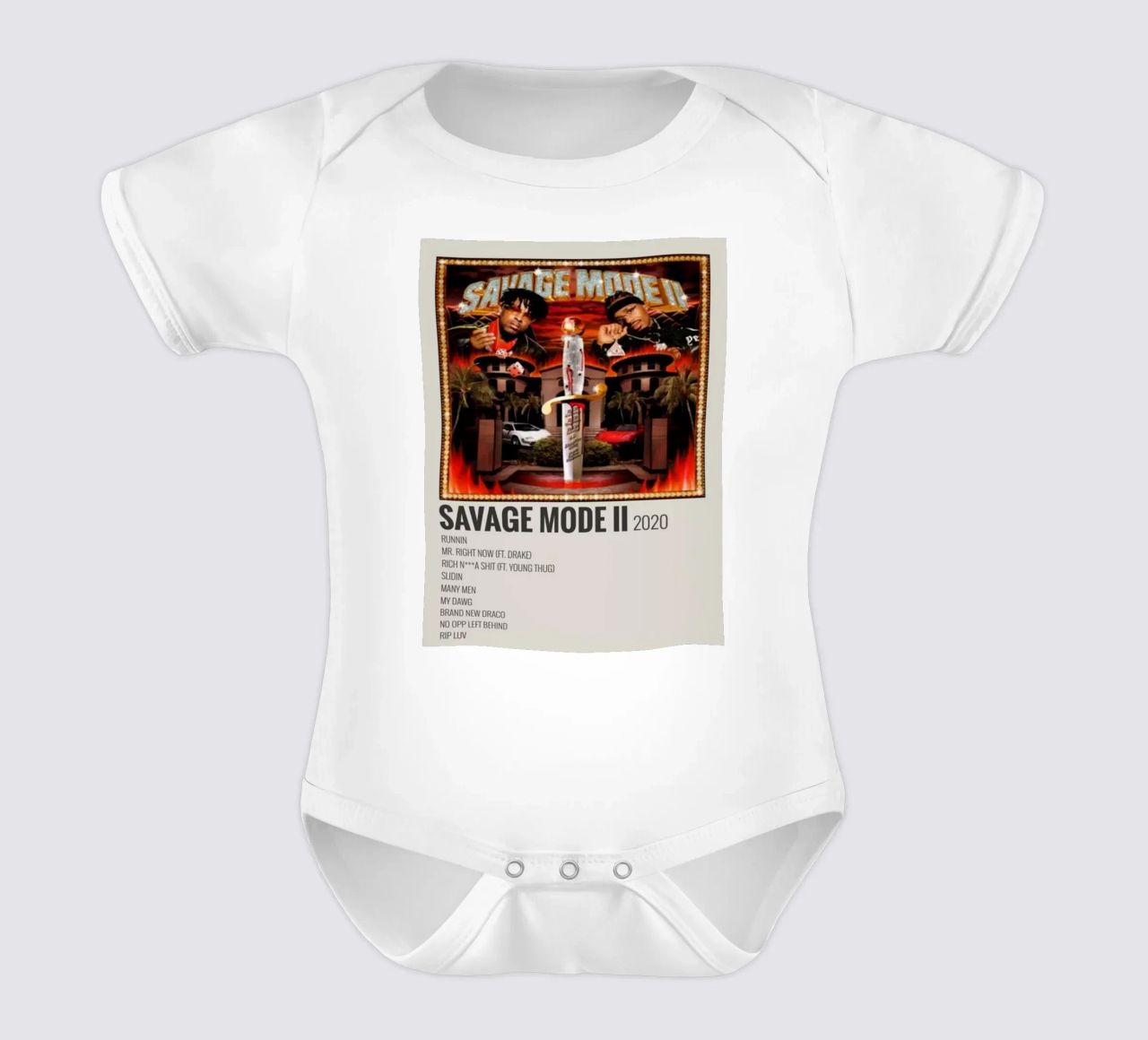 SAVAGE MODE II 2020 body neonato maniche corte da SoundStudio