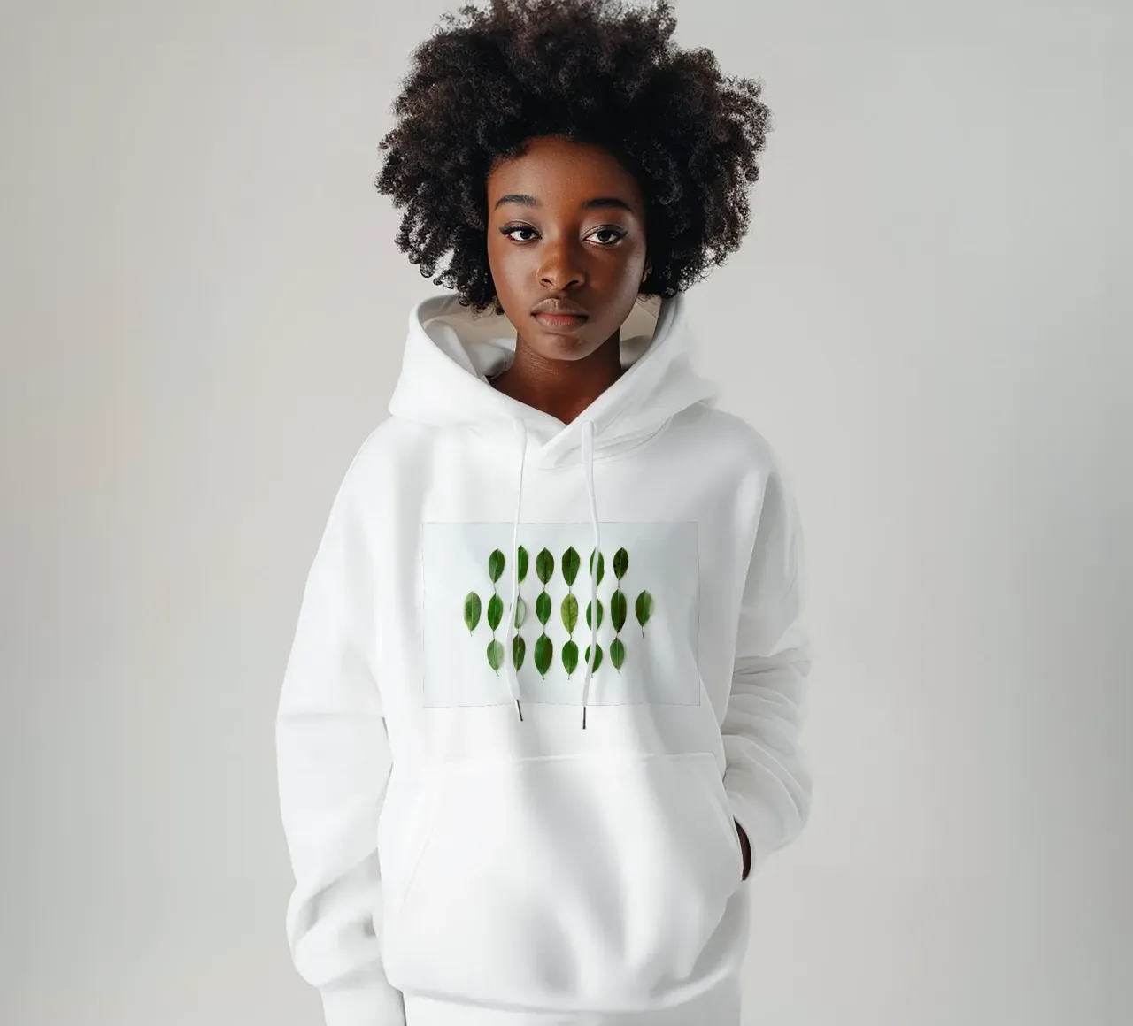 Leaves Collection N2 felpa con cappuccio da Miles of Light