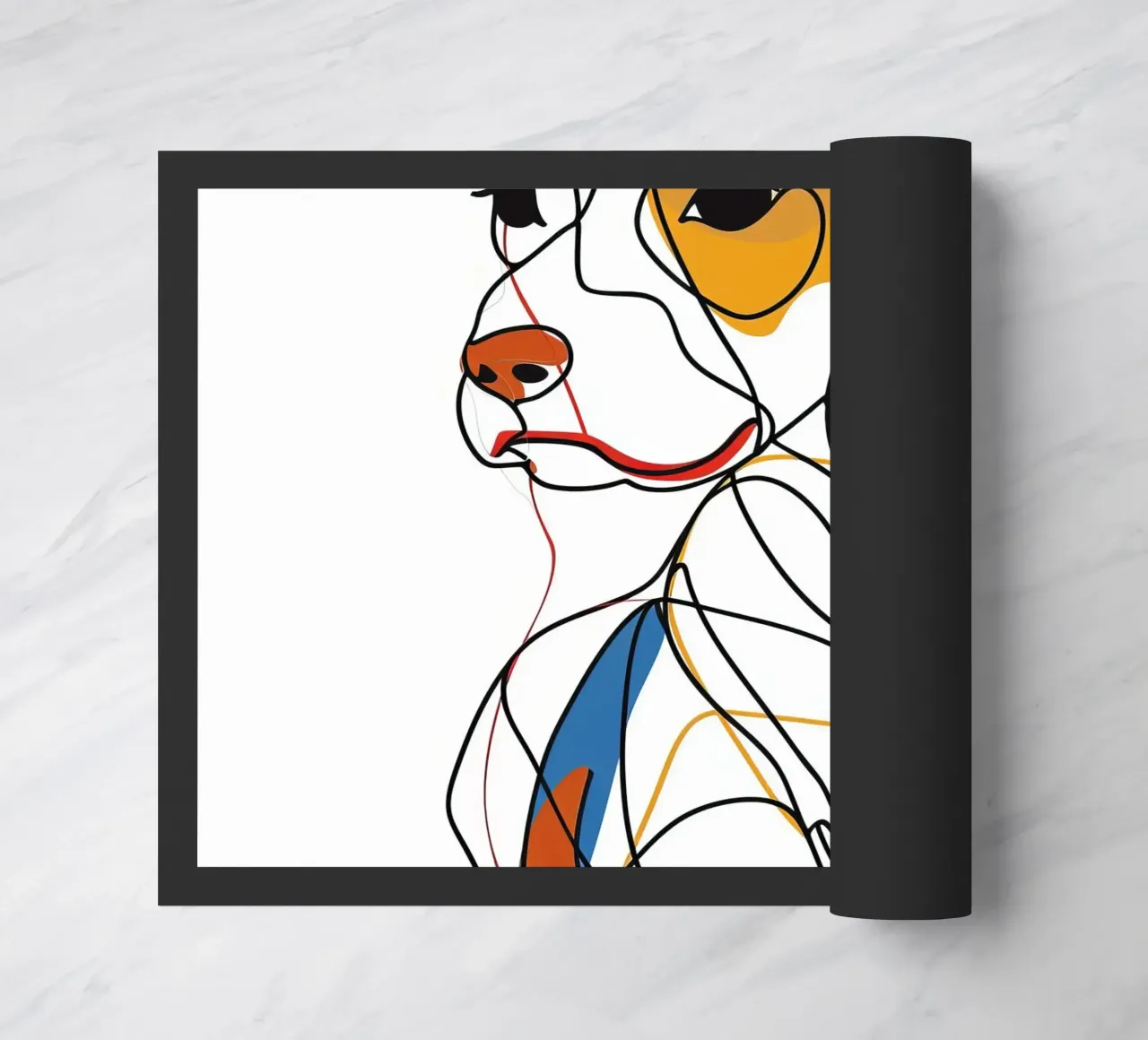 MAJESTIC ANIMALS LINE DRAWINGS doormat by Art Digital Visuel