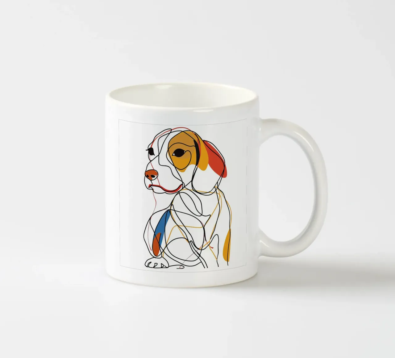 MAJESTIC ANIMALS LINE DRAWINGS ceramic mug by Art Digital Visuel