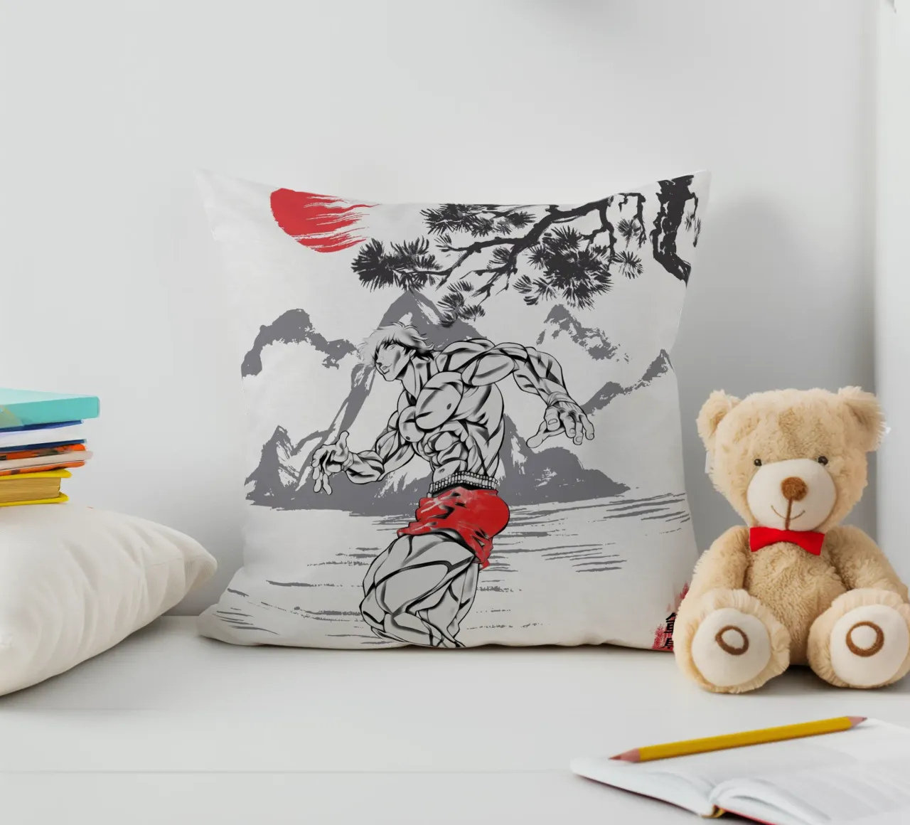 Baki Hanma cuscino da Neonartstudio