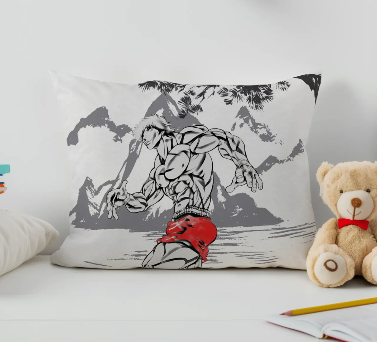 Baki Hanma cuscino da Neonartstudio
