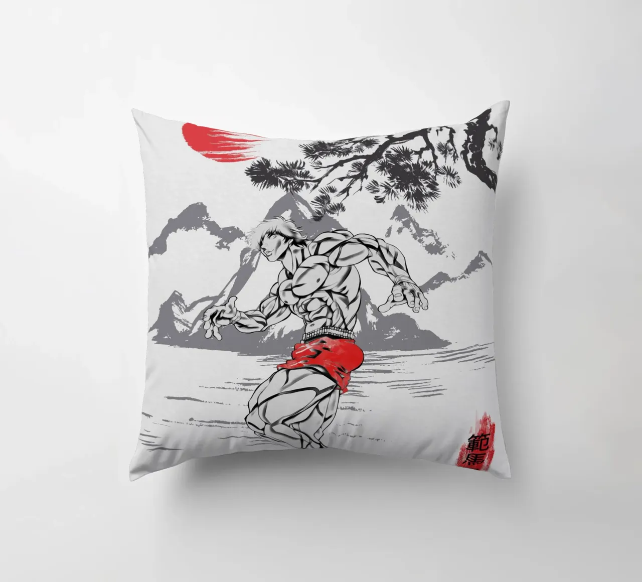 Baki Hanma cuscino da Neonartstudio