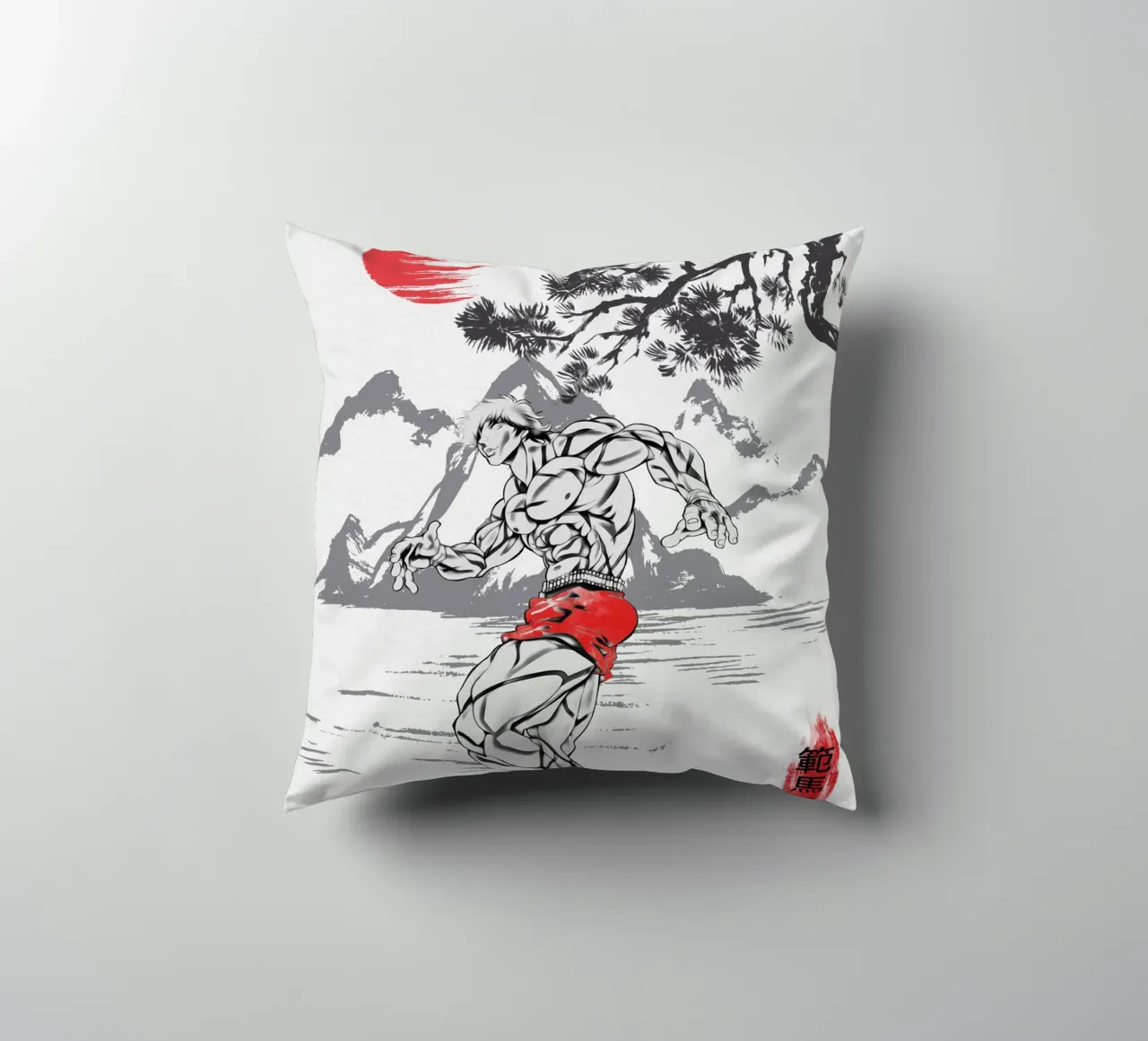 Baki Hanma cuscino da Neonartstudio