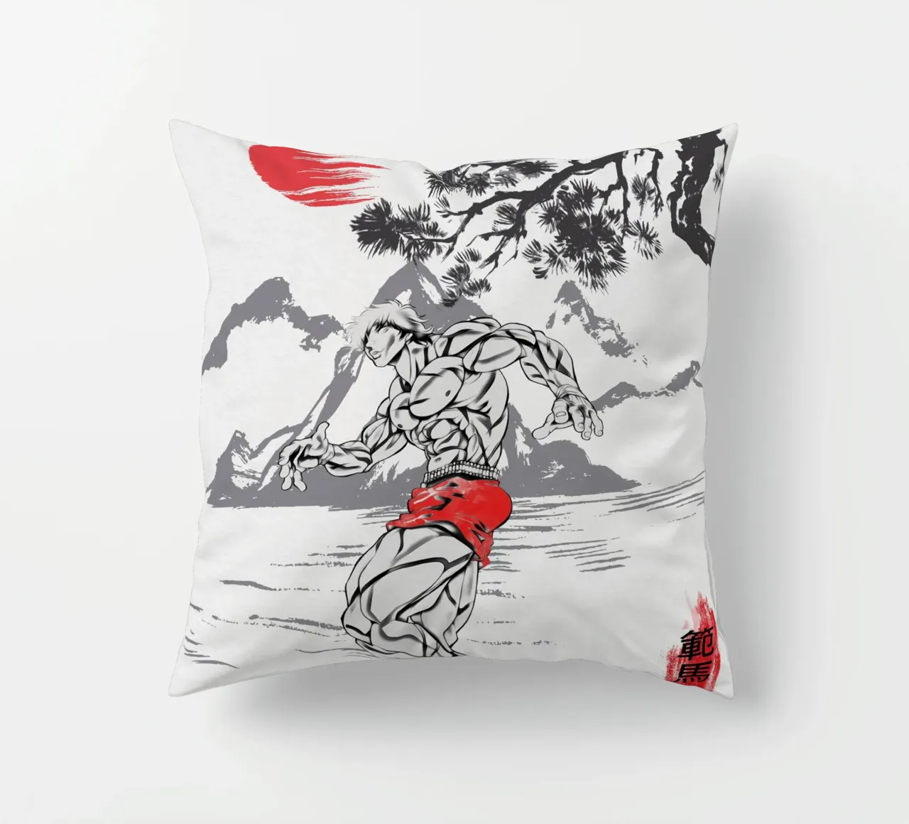 Baki Hanma cuscino da Neonartstudio