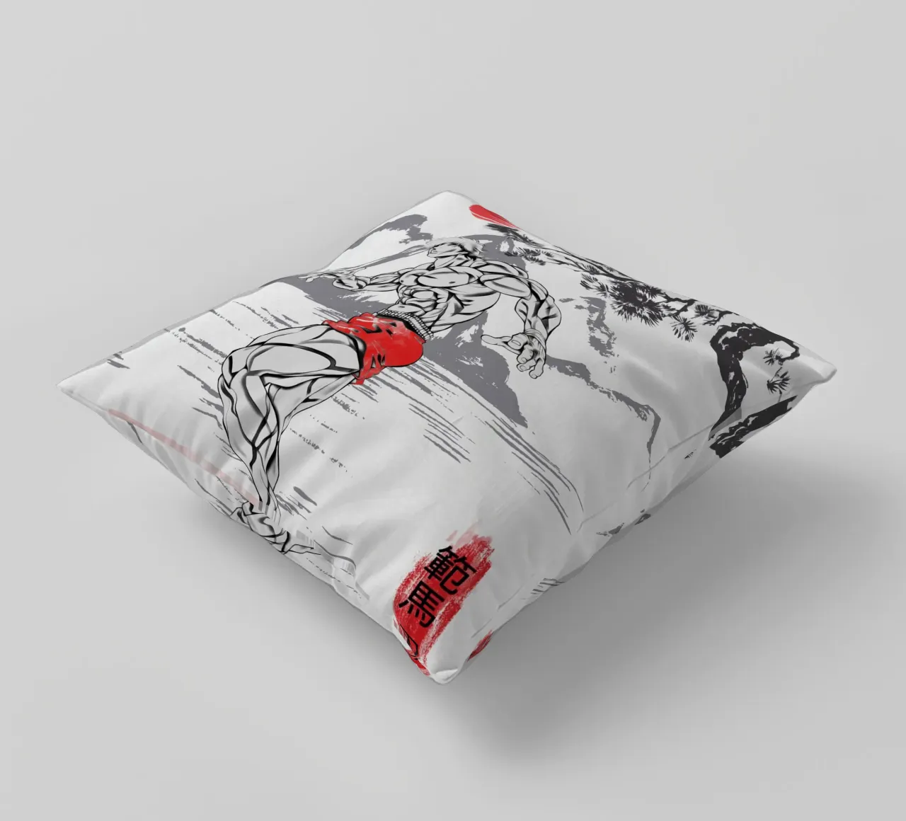 Baki Hanma cuscino da Neonartstudio