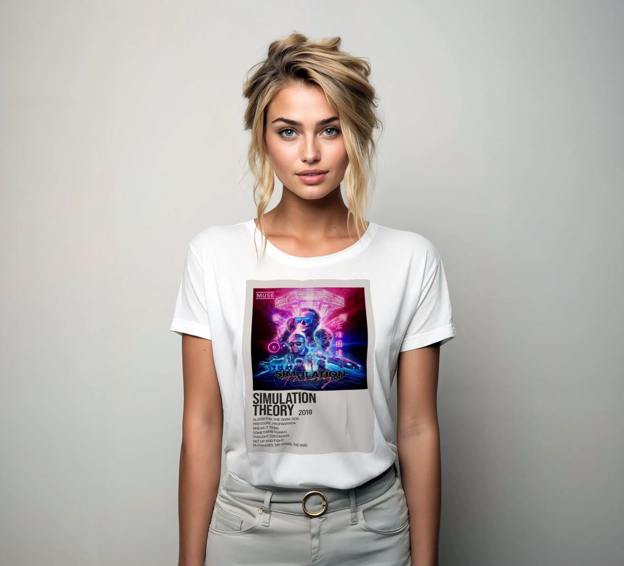 SIMULATION SIMULATION THEORY 2018 t-shirt da donna da SoundStudio