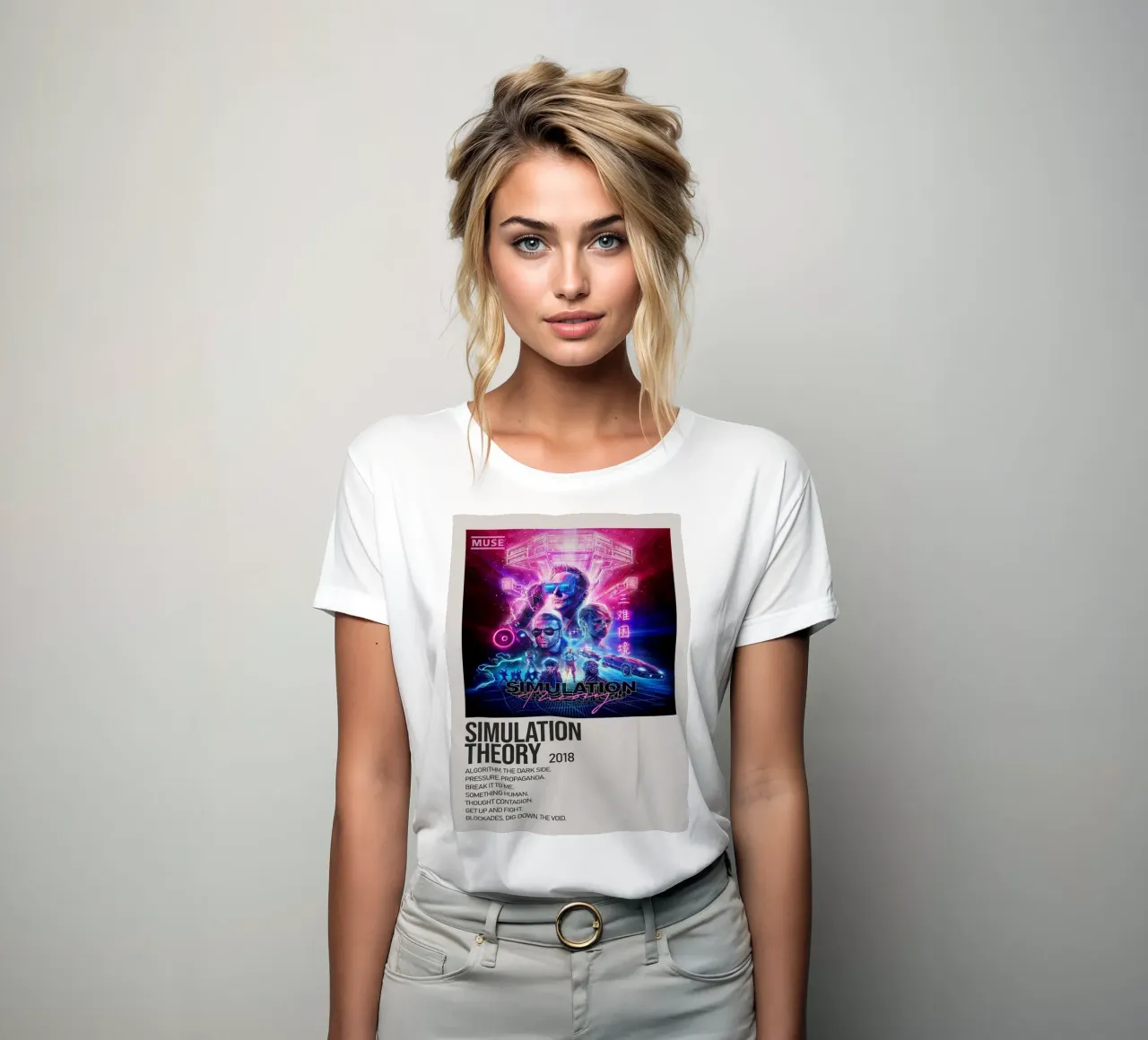 SIMULATION SIMULATION THEORY 2018 camiseta de mujer de SoundStudio