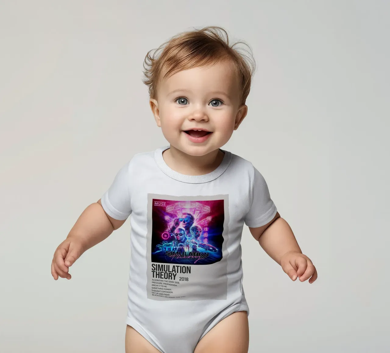 SIMULATION SIMULATION THEORY 2018 Kurzarm Babybody von SoundStudio