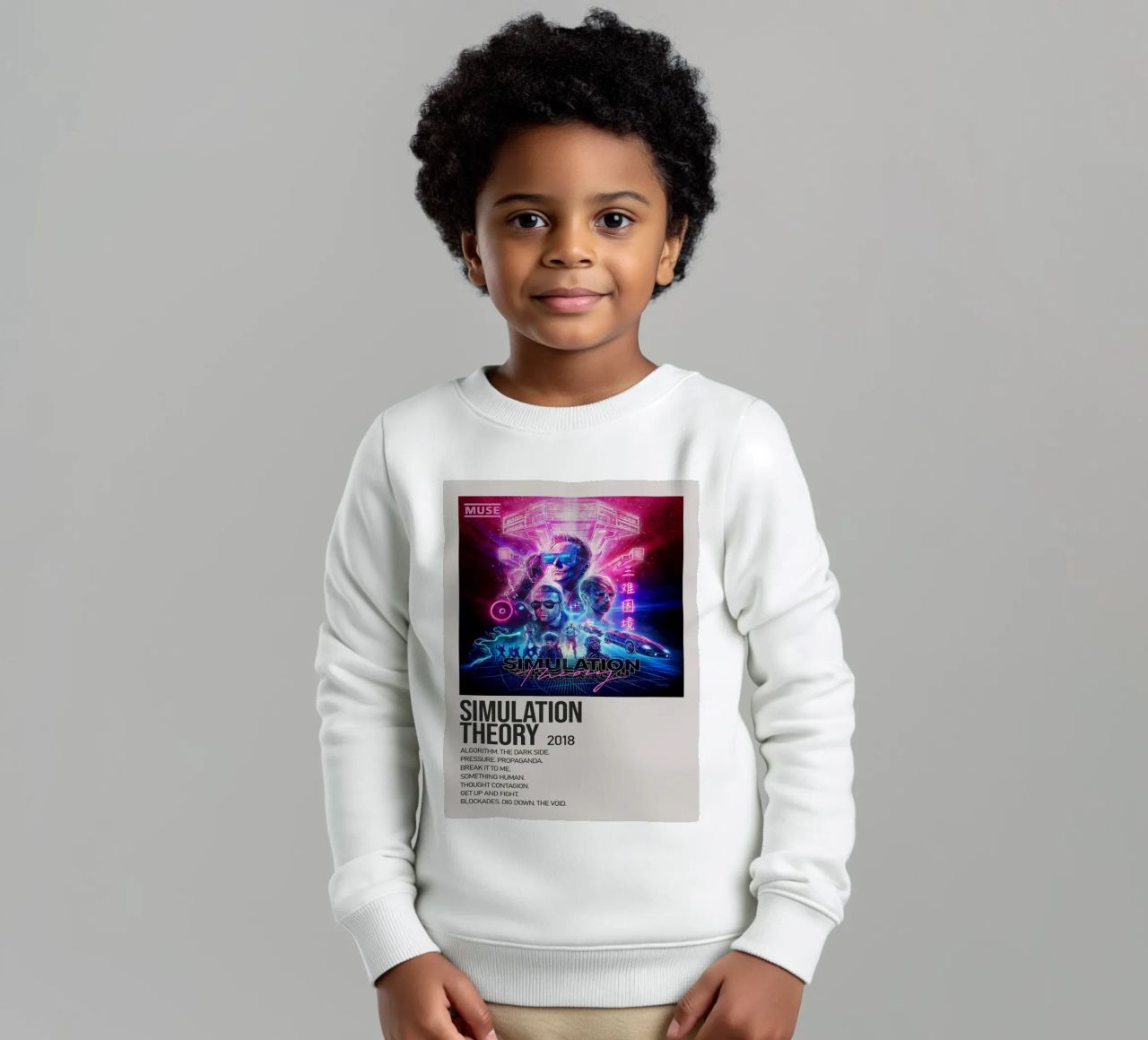 SIMULATION SIMULATION THEORY 2018 felpa bambino da SoundStudio