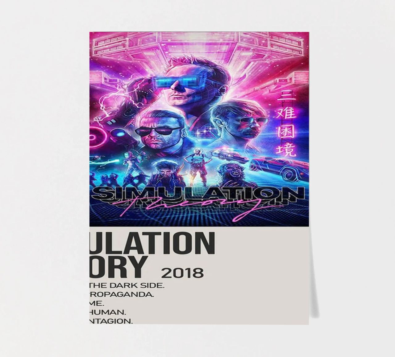 SIMULATION SIMULATION THEORY 2018 foglio adesivo da SoundStudio