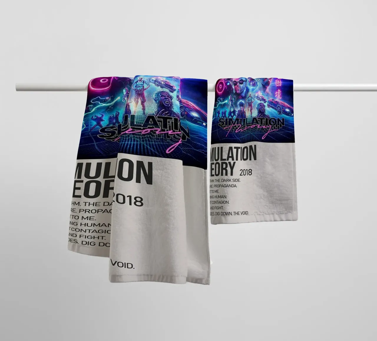 SIMULATION SIMULATION THEORY 2018 serviette de bain de SoundStudio