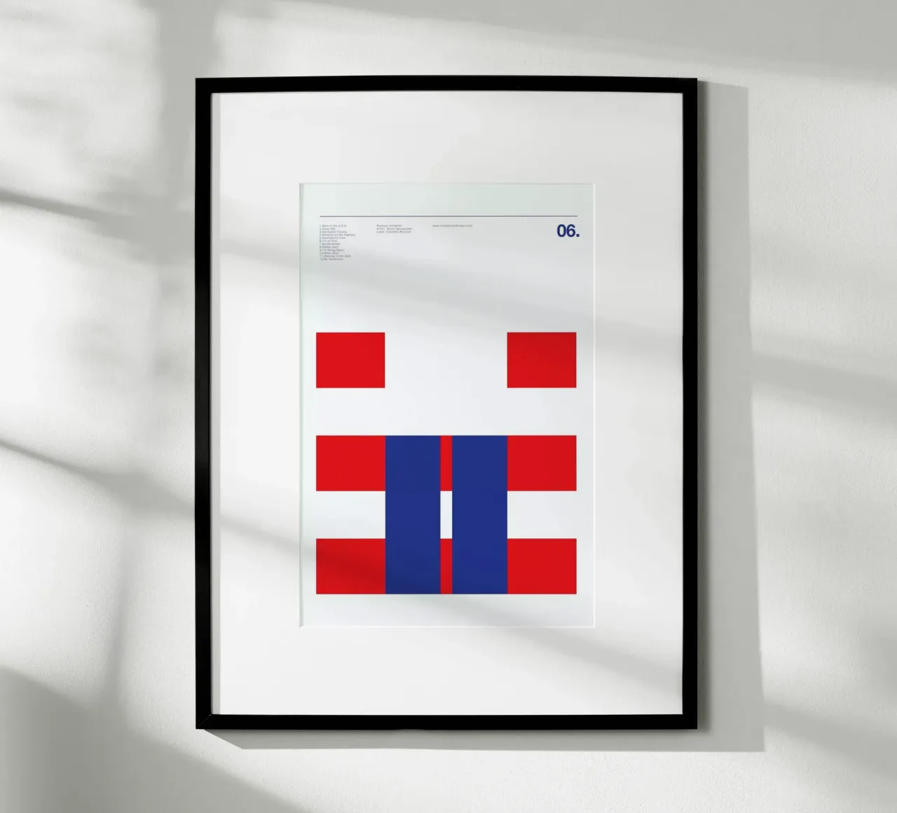 Bruce Springsteen Born In The USA poster con telaio in plastica da Nick Barclay
