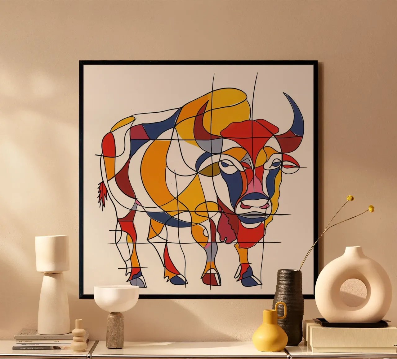 DIBUJOS LINEALES DE ANIMALES MAJESTUOSOS poster de Art Digital Visuel