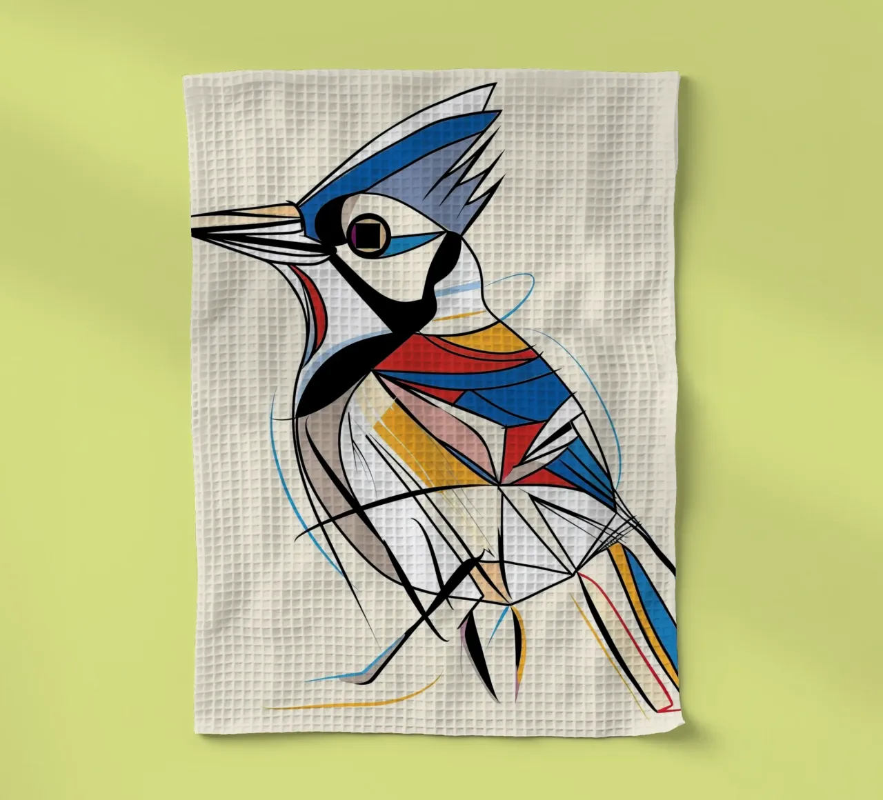 ANIMAUX MAJESTUEUX DESSIN AU TRAITS torchon de Art Digital Visuel